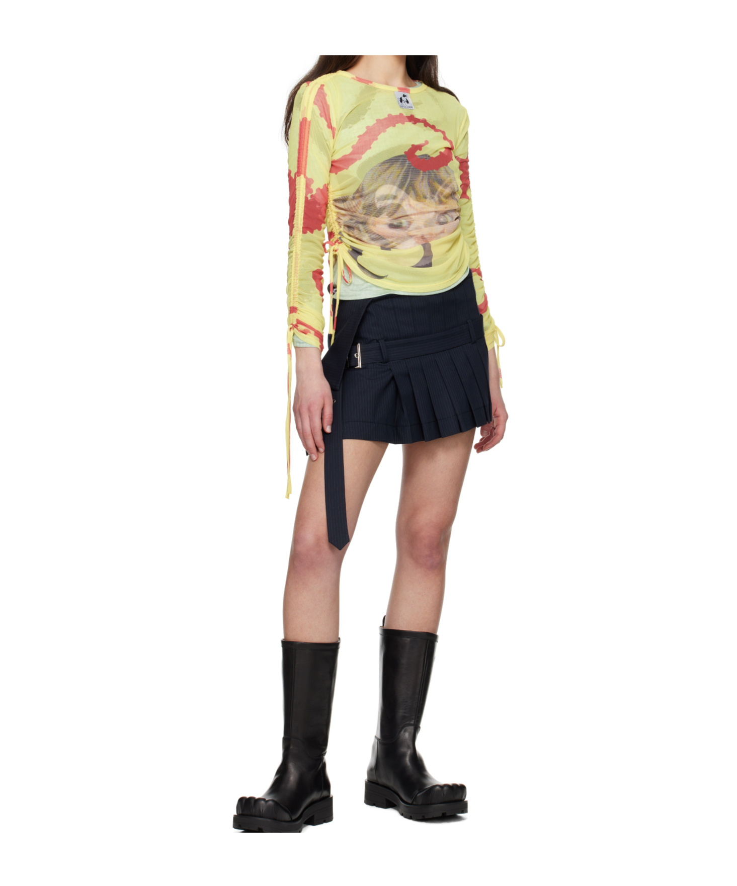 Charles Jeffrrey Loverboy Micro Wrap Kilt In Black