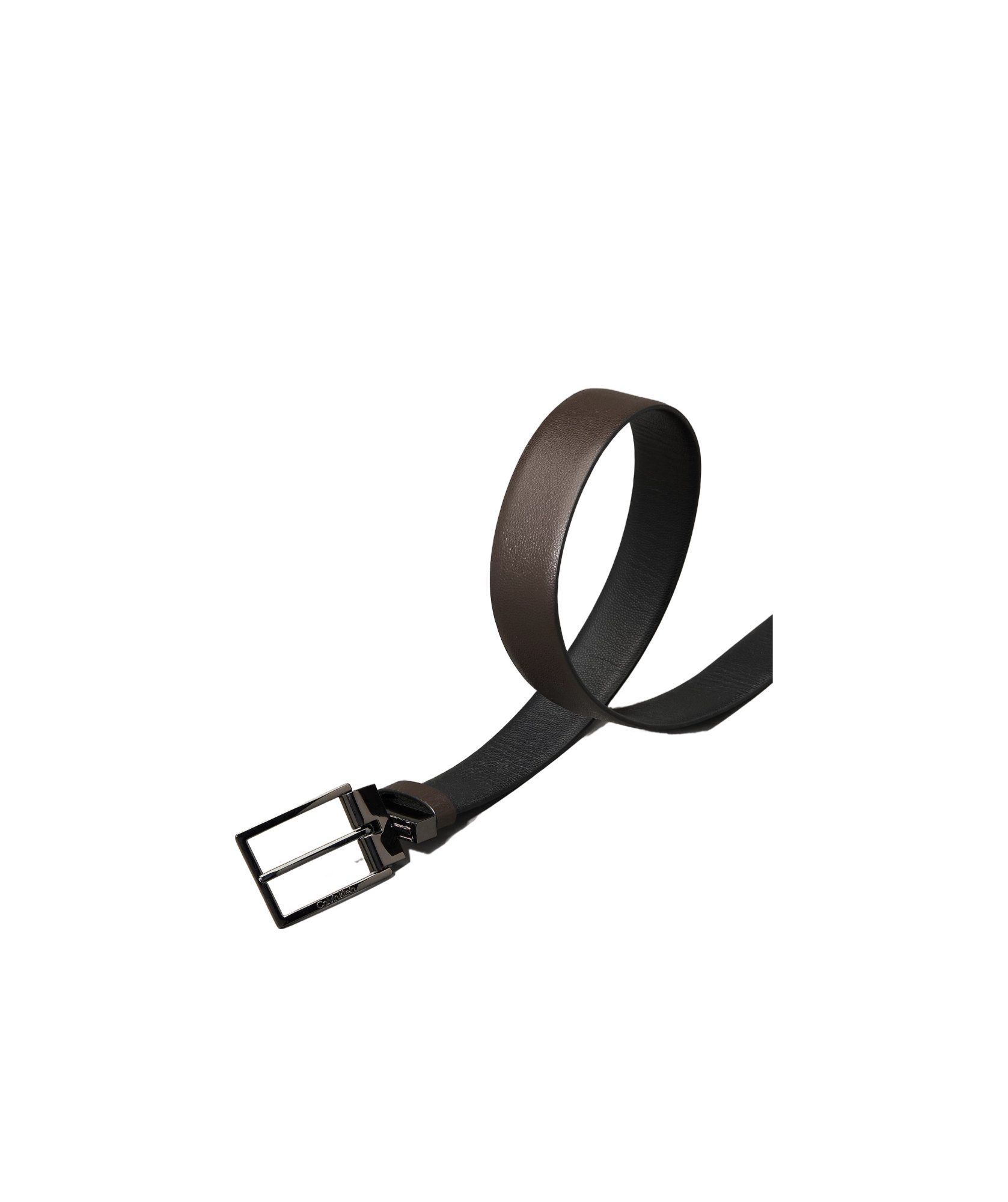 Calvin Klein Double-sided Belt In Black