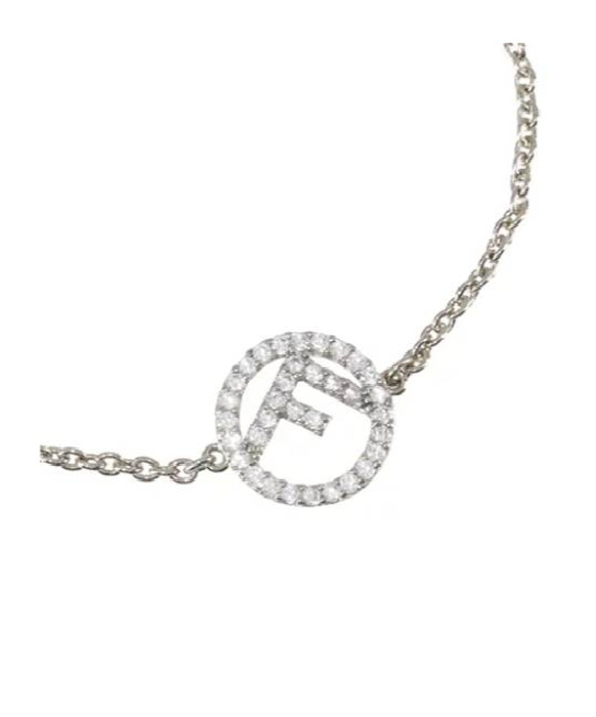 Fendi Chain Bracelet In Gray
