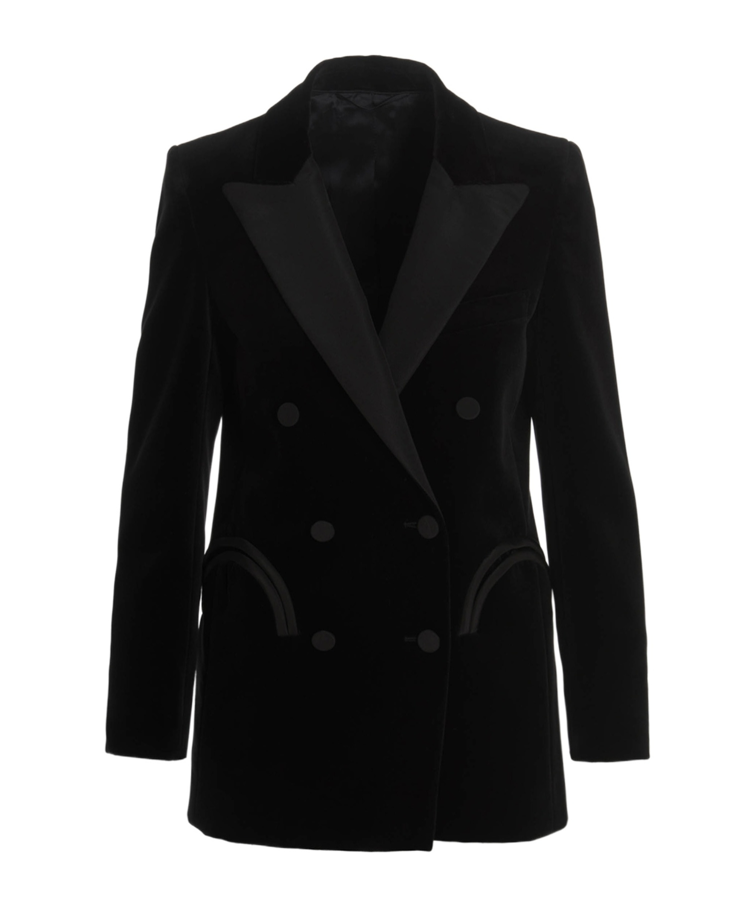 Blazé Milano Double Breasted Blazer In Black
