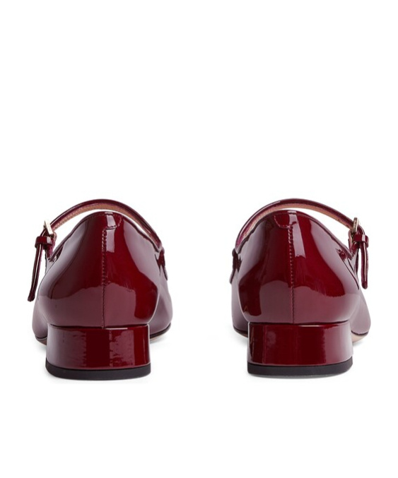 Gucci Women's Ballet Flat With Bow In Burgundy