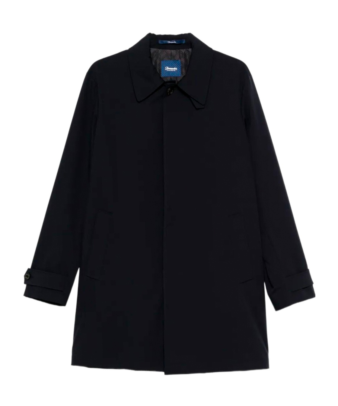 Drumohr Long-sleeved Lapel Jacket In Blue