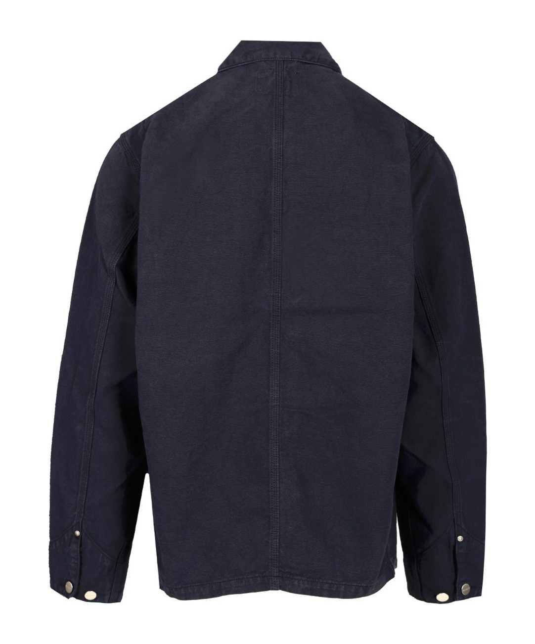 Carhartt Michigan Corduroy-trimmed Organic Cotton-canvas Chore Jacket In Black