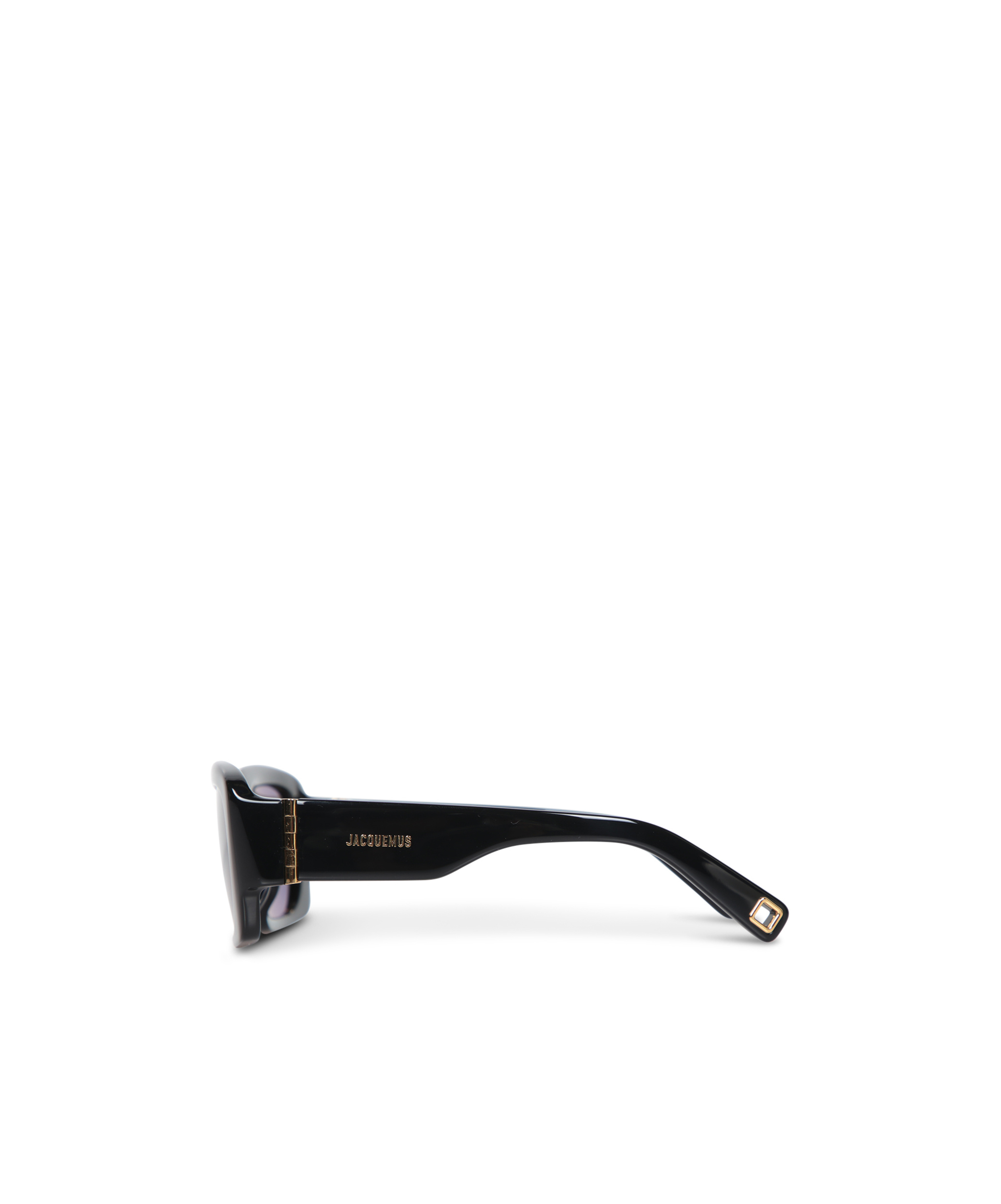 Jacquemus Wide Rectangular Sunglasses In Gray