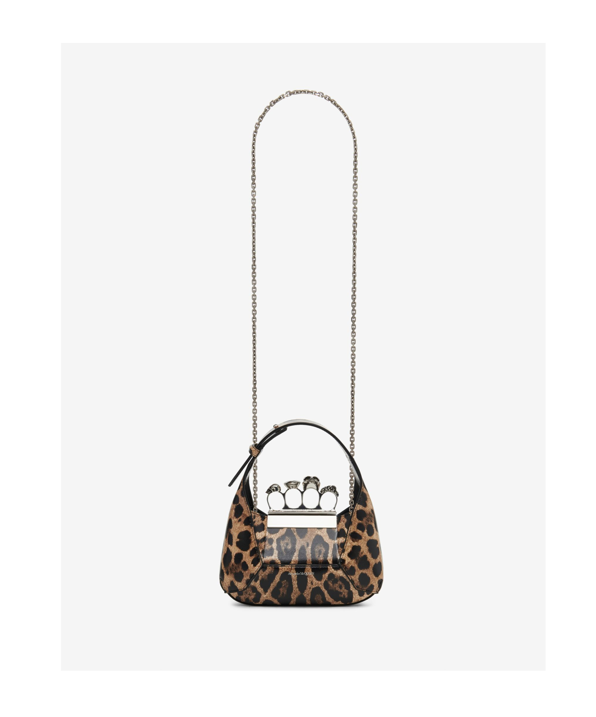 Alexander Mcqueen Mini Jewelled Hobo Bag In Black