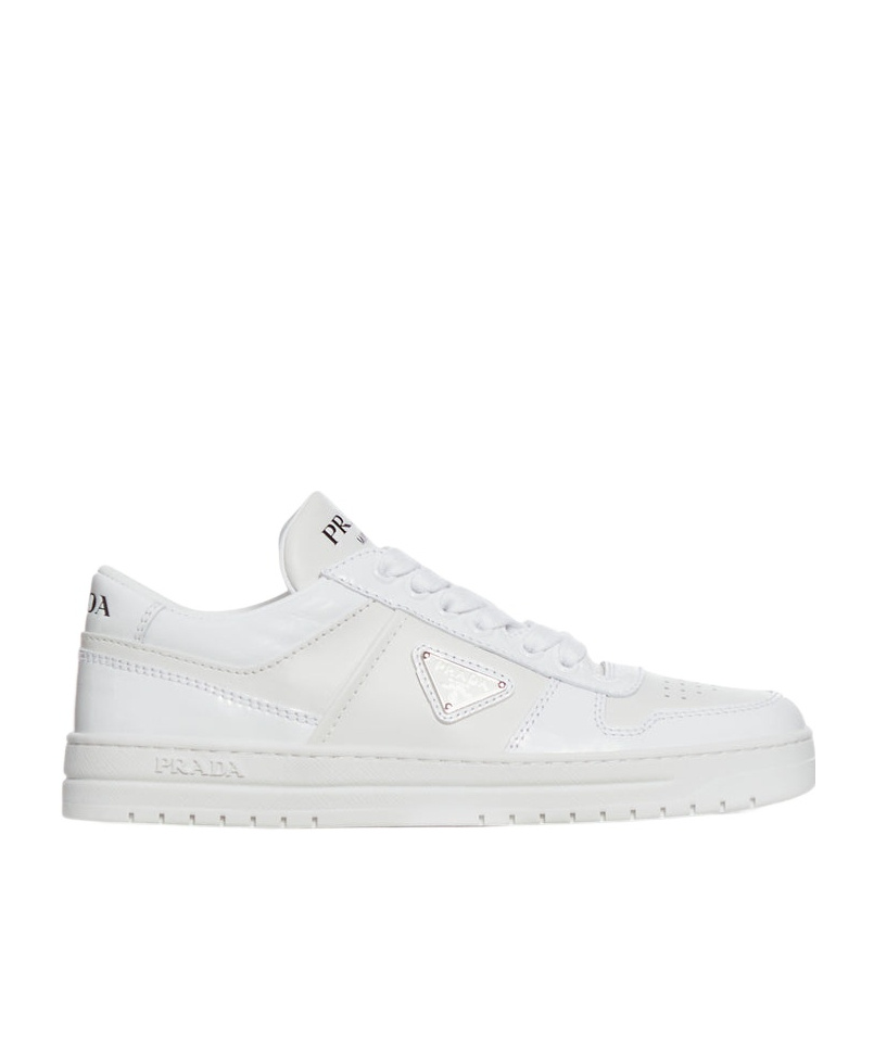Prada Lace-up Low-cut Casual Shoes In White