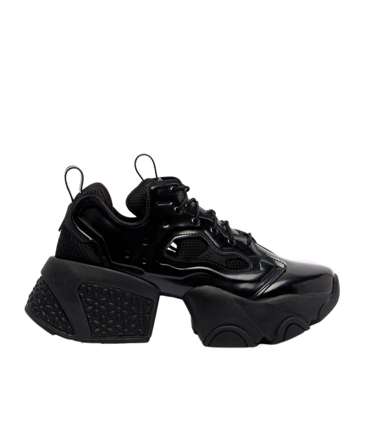 Comme Des Garçons X Reebok Platform Sneakers In Black