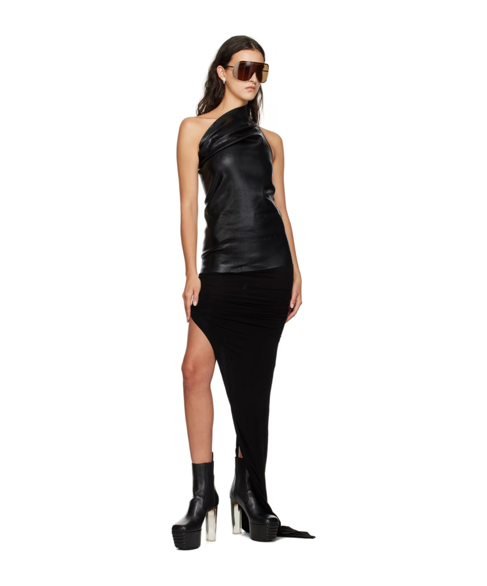 Shop Rick Owens Athena Shoulder Vest In Black