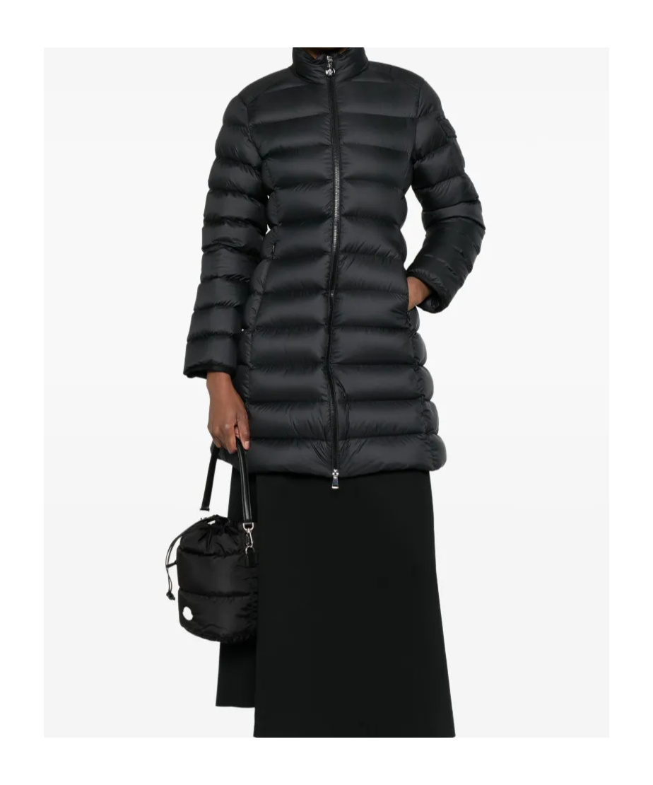 Moncler Igesse Long Down Jacket In Blue