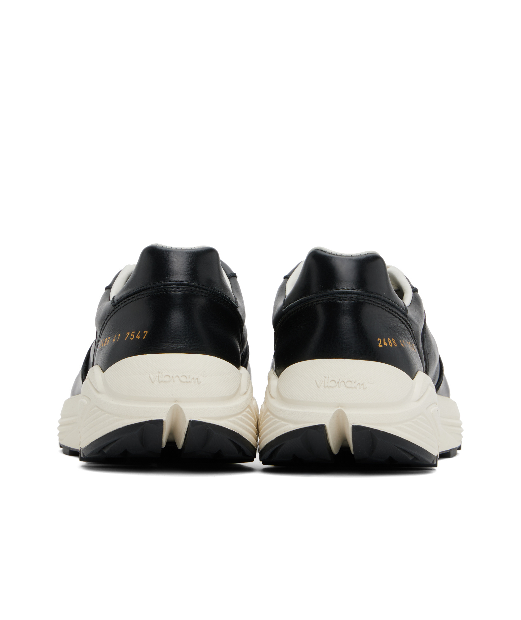 Common Projects Black Premium Sneakers In Black