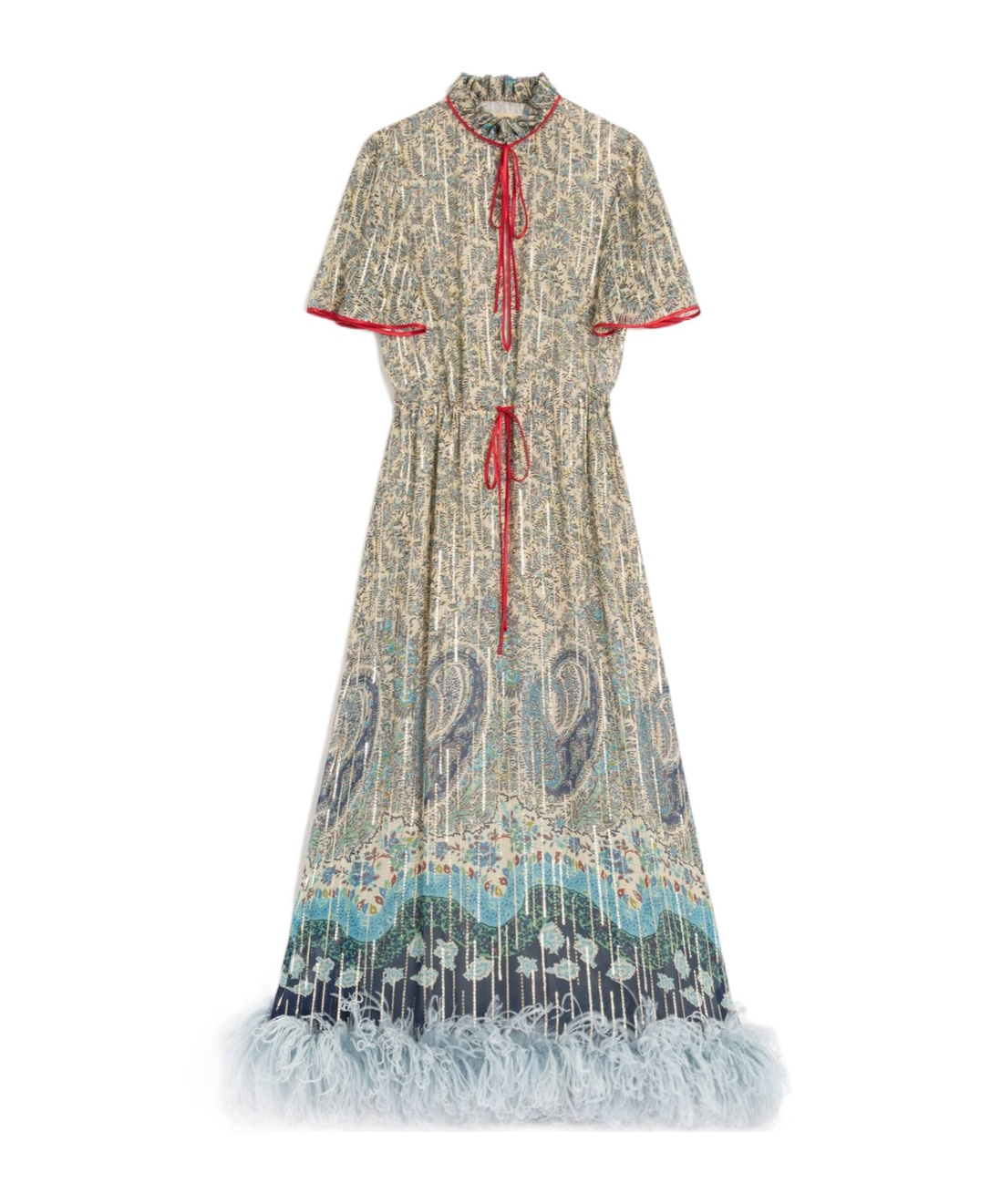 Valentino Short-sleeved Dress In Multi