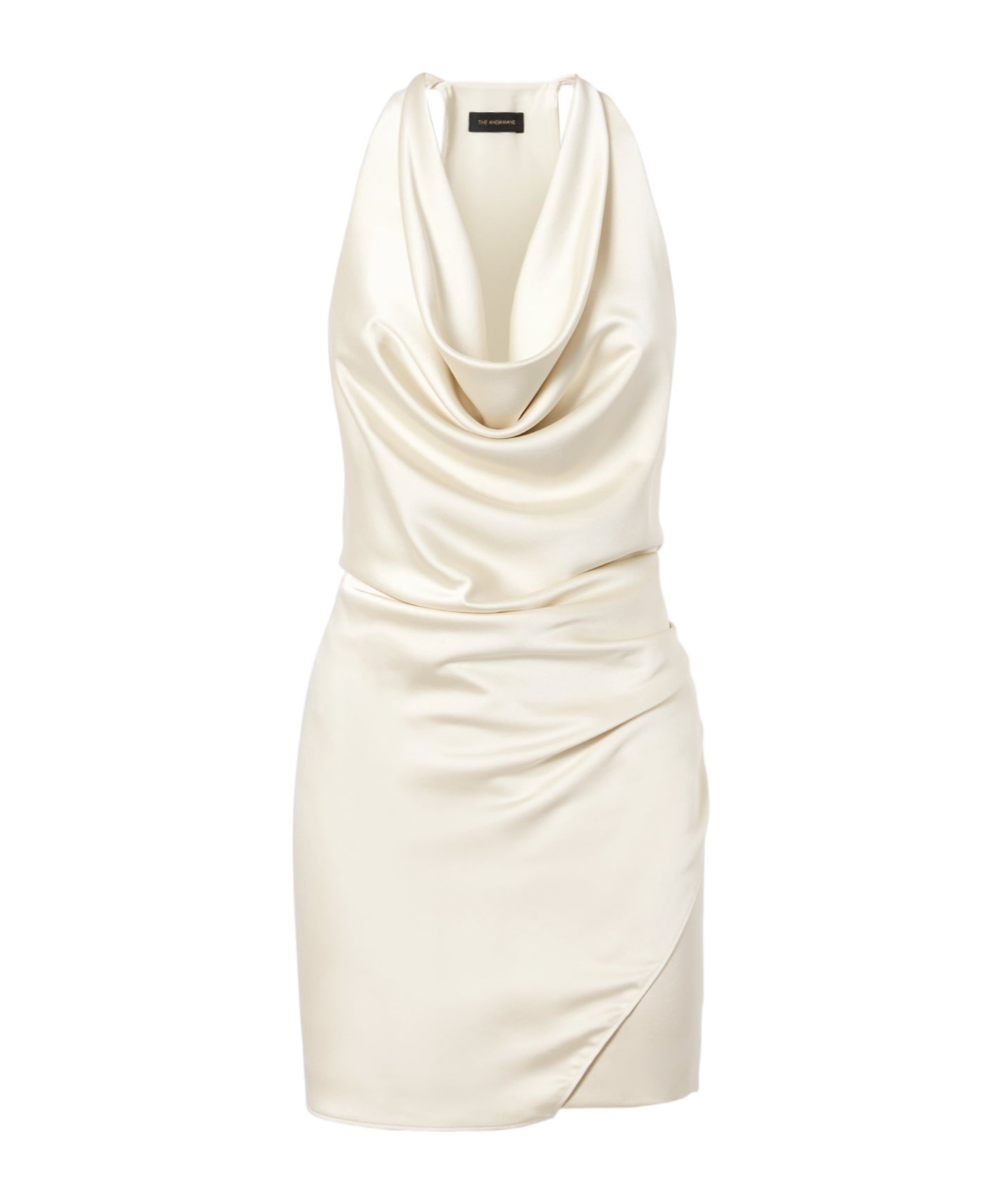 The Andamane Verushka Mini Dress Woman In Beige Polyester In White