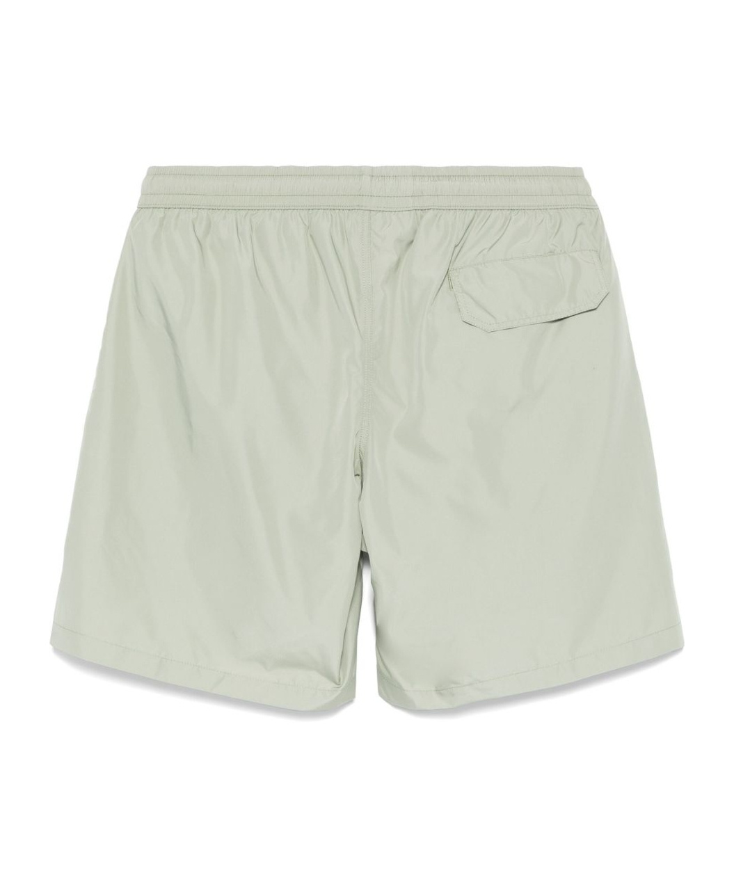Eleventy Mens Military Green Solid Regular-fit Swim Shorts In Green