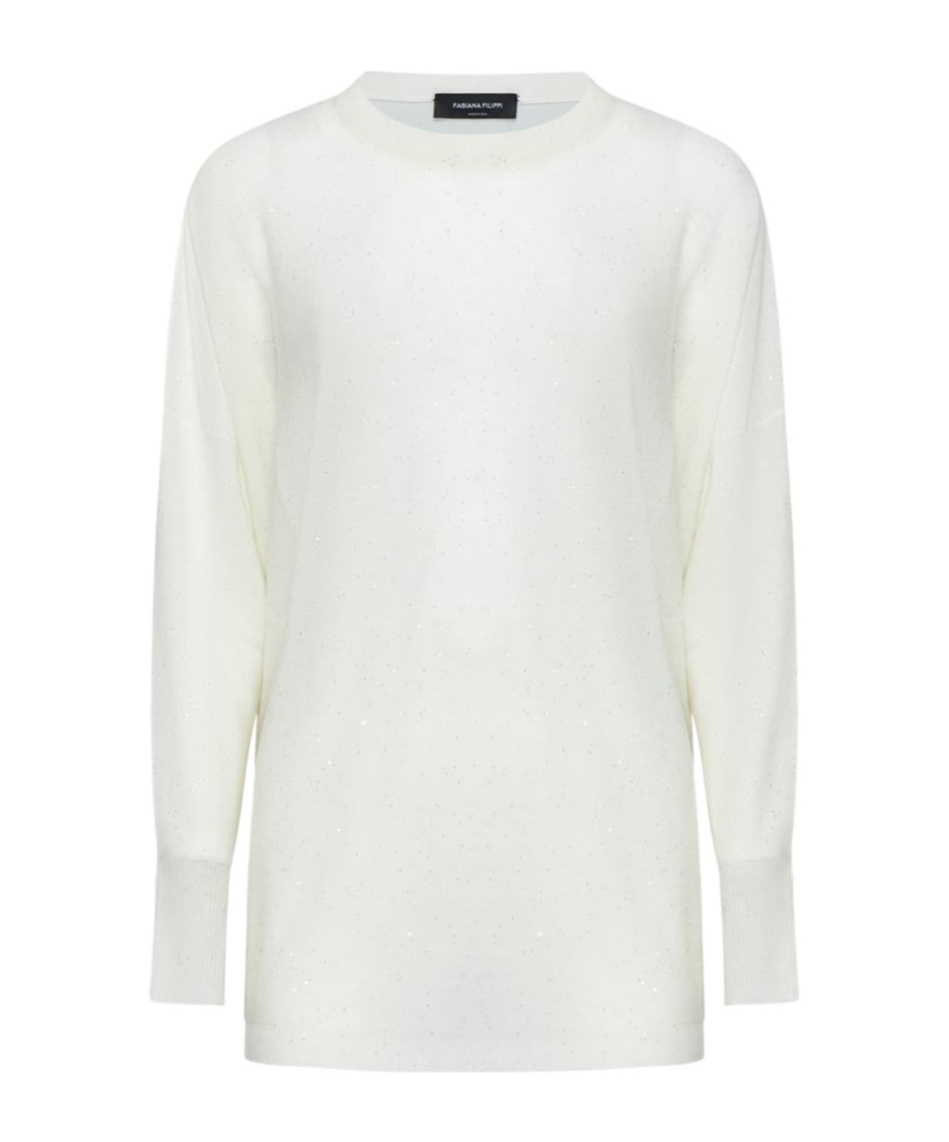 Fabiana Filippi Sequin-embellished Jumper In White