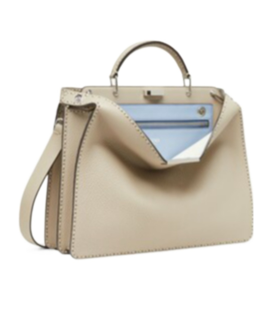 Fendi Medium Peekaboo Iseeu Tote Bag In Nude