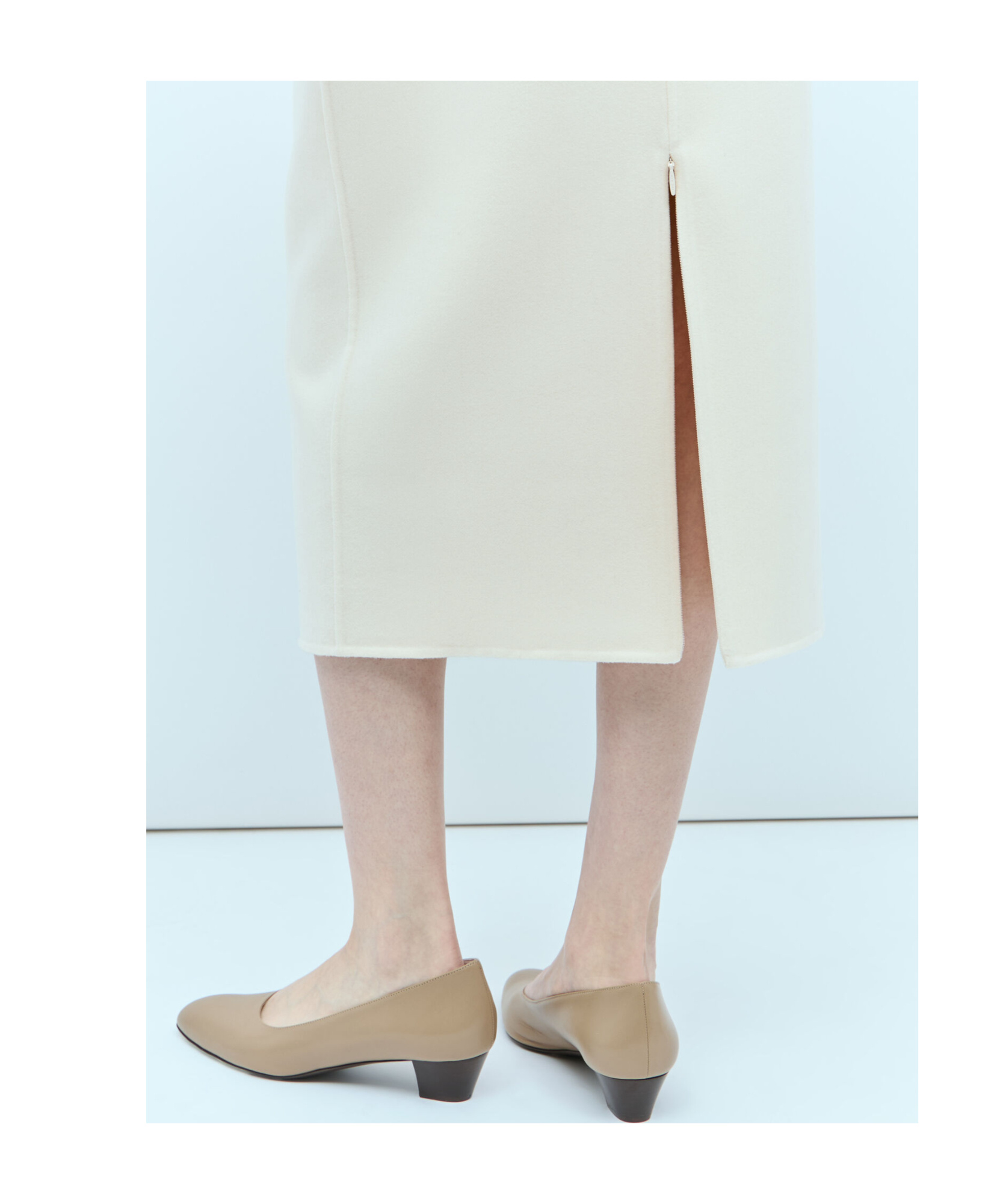Shop The Row Bartellette Medium Length Skirt In White