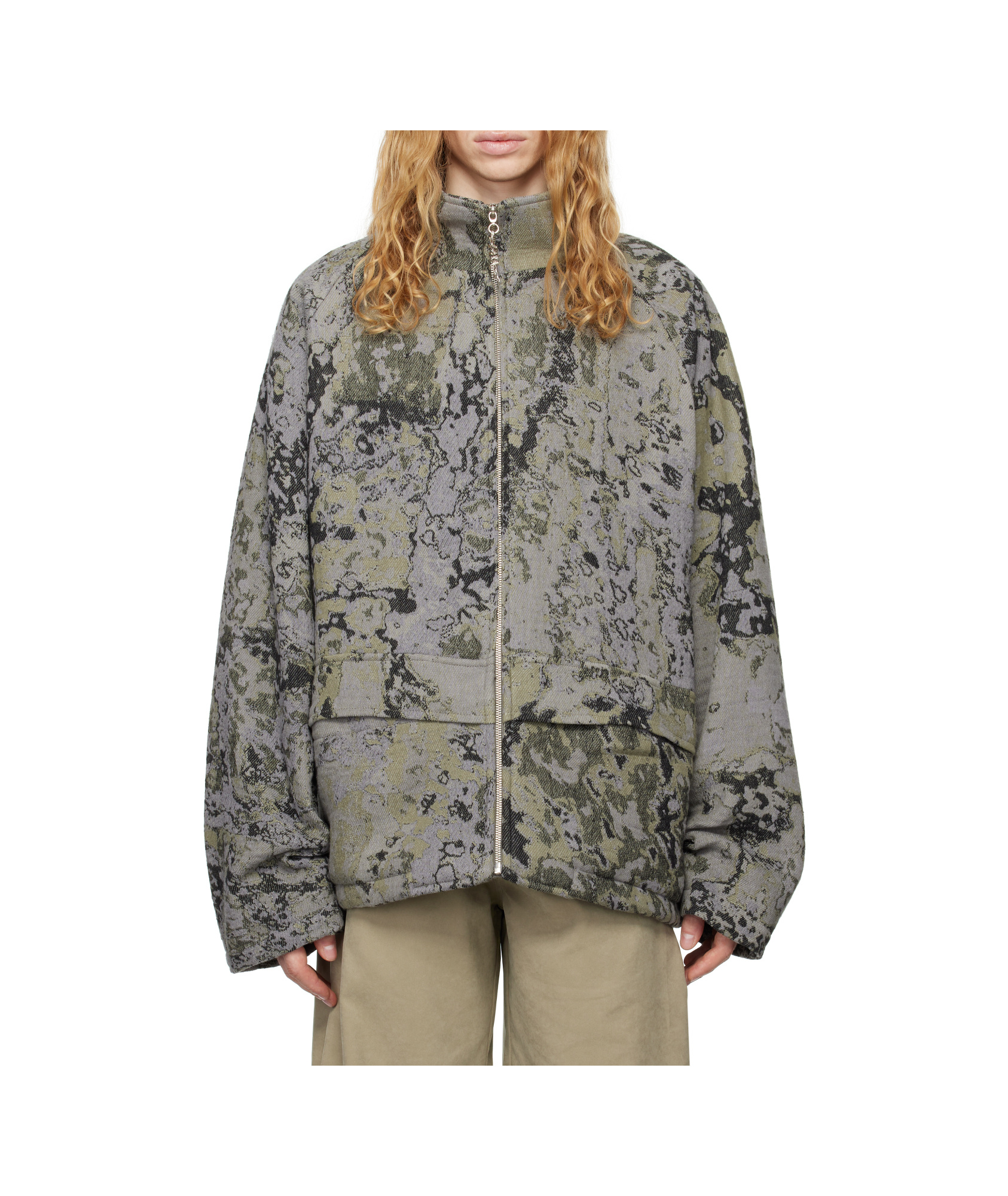 Serapis Raglan Sleeve Jacket In Multi