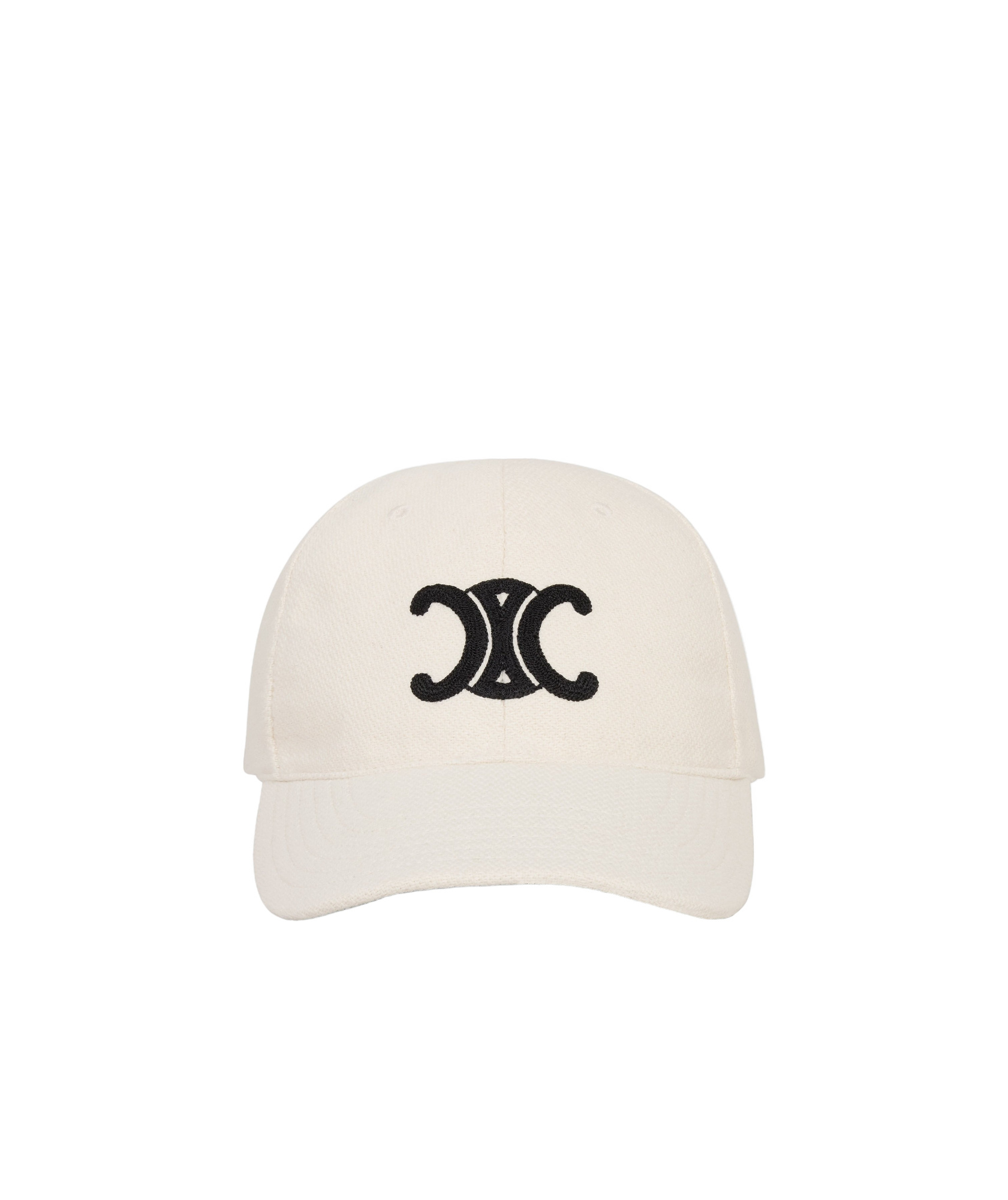 Celine Triomphe Baseball Cap In White