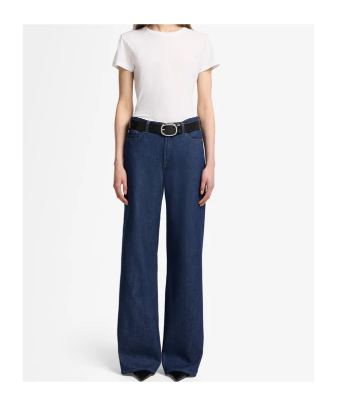 Shop 7 For All Mankind High-waisted Wide-leg Jeans