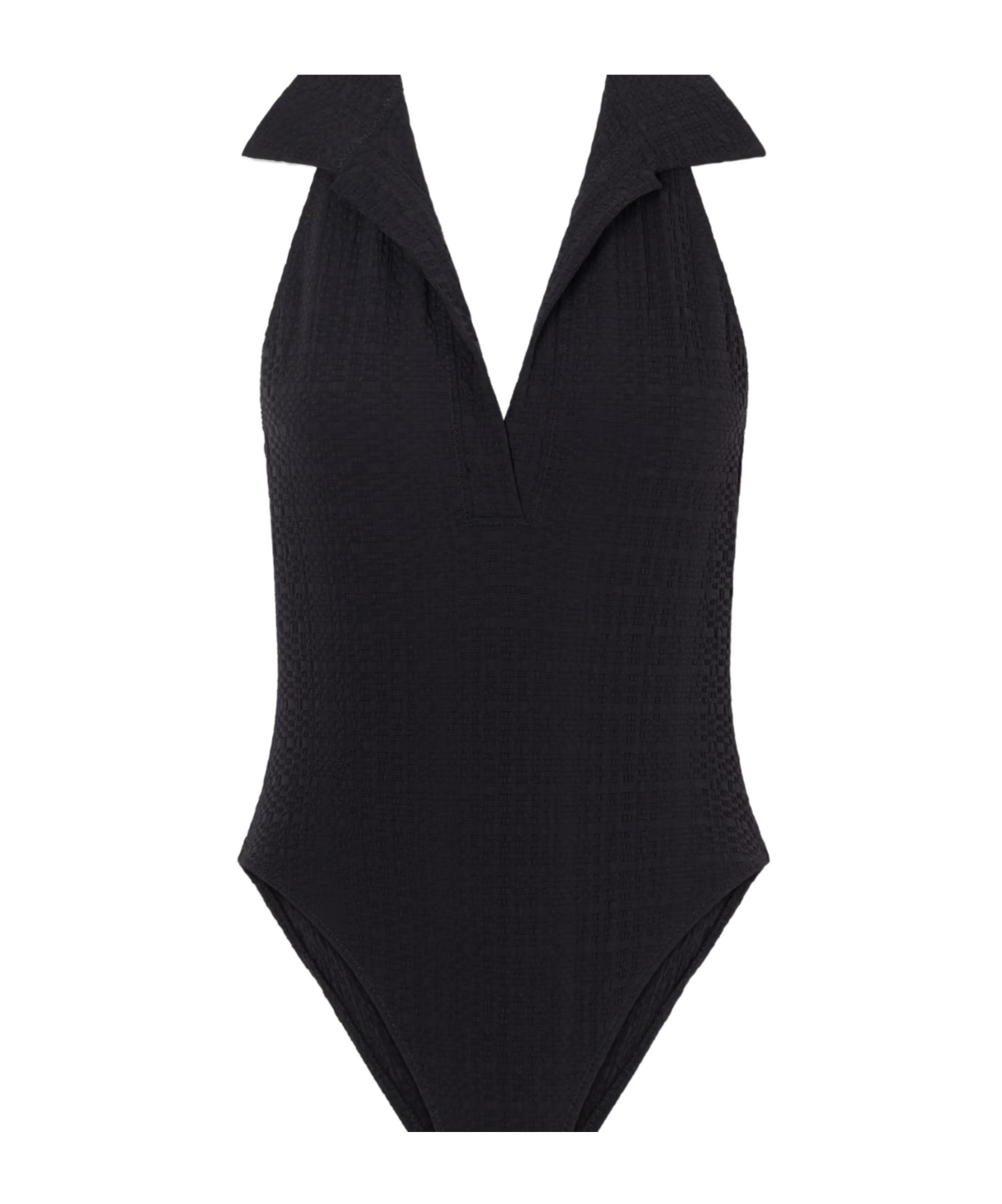 Lisa Marie Fernandez Black Halter Collar Onepiece Swimsuit