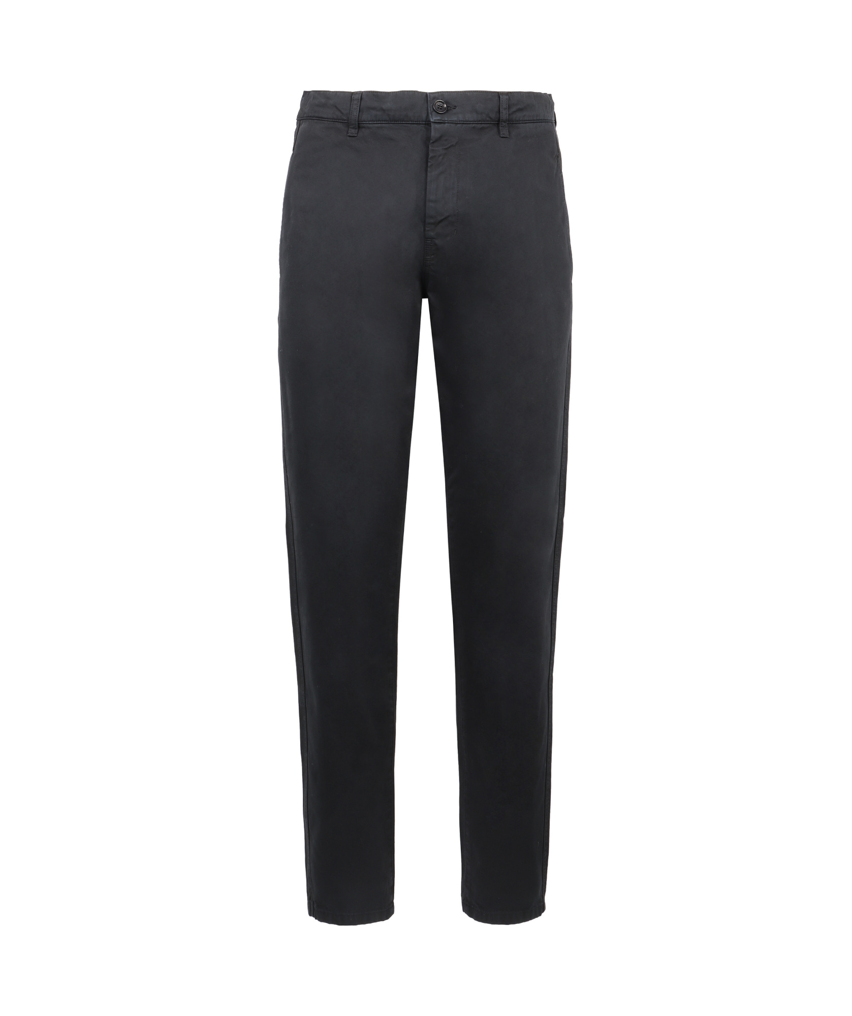 Aspesi Tailored Chino Trousers With Pockets In Black
