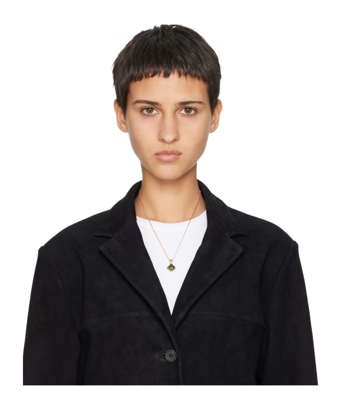 Alighieri The Eye Of The Storm Necklace In Yellow