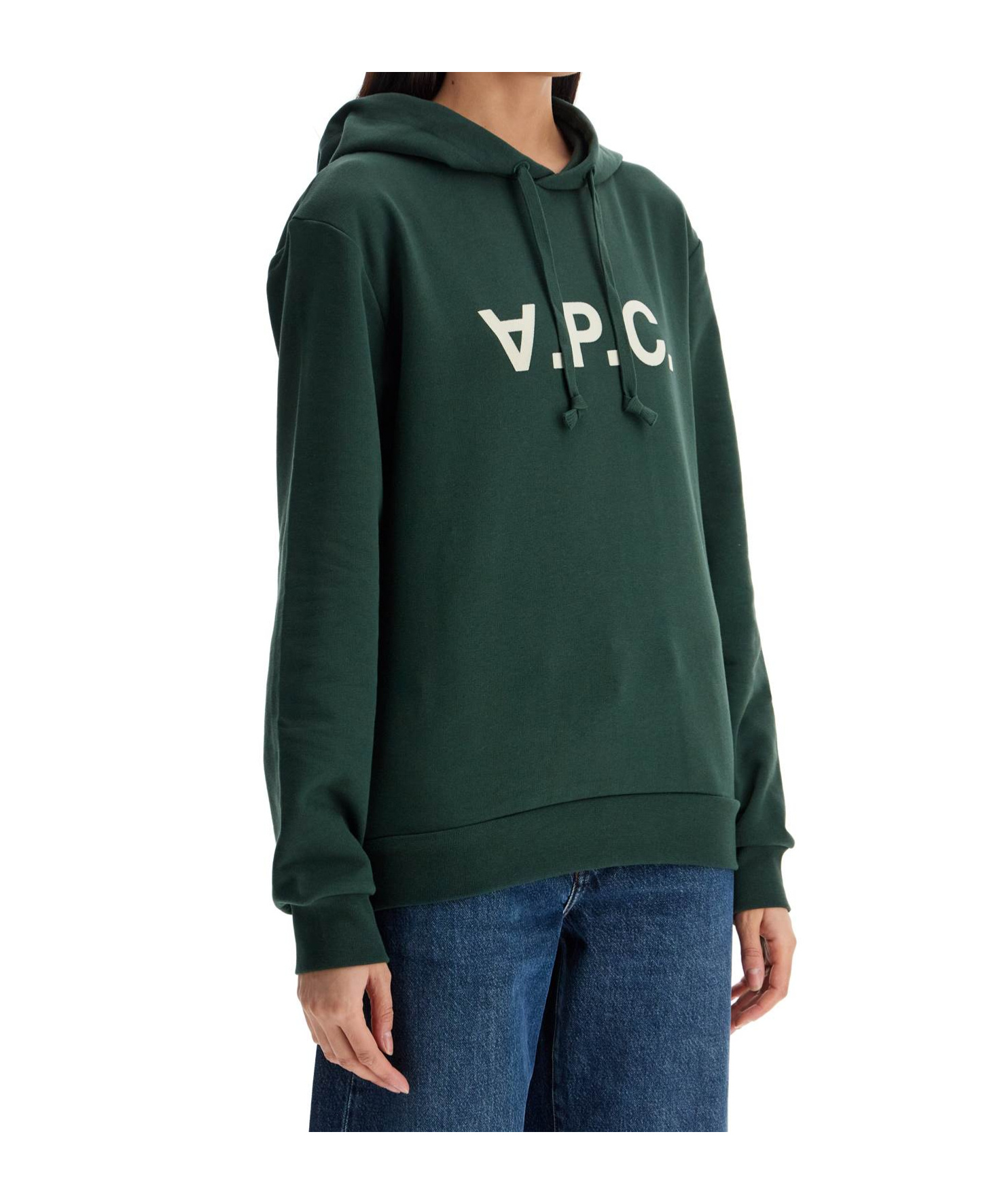 Apc Unisex Grand Vpc Hooded Sweat In Green