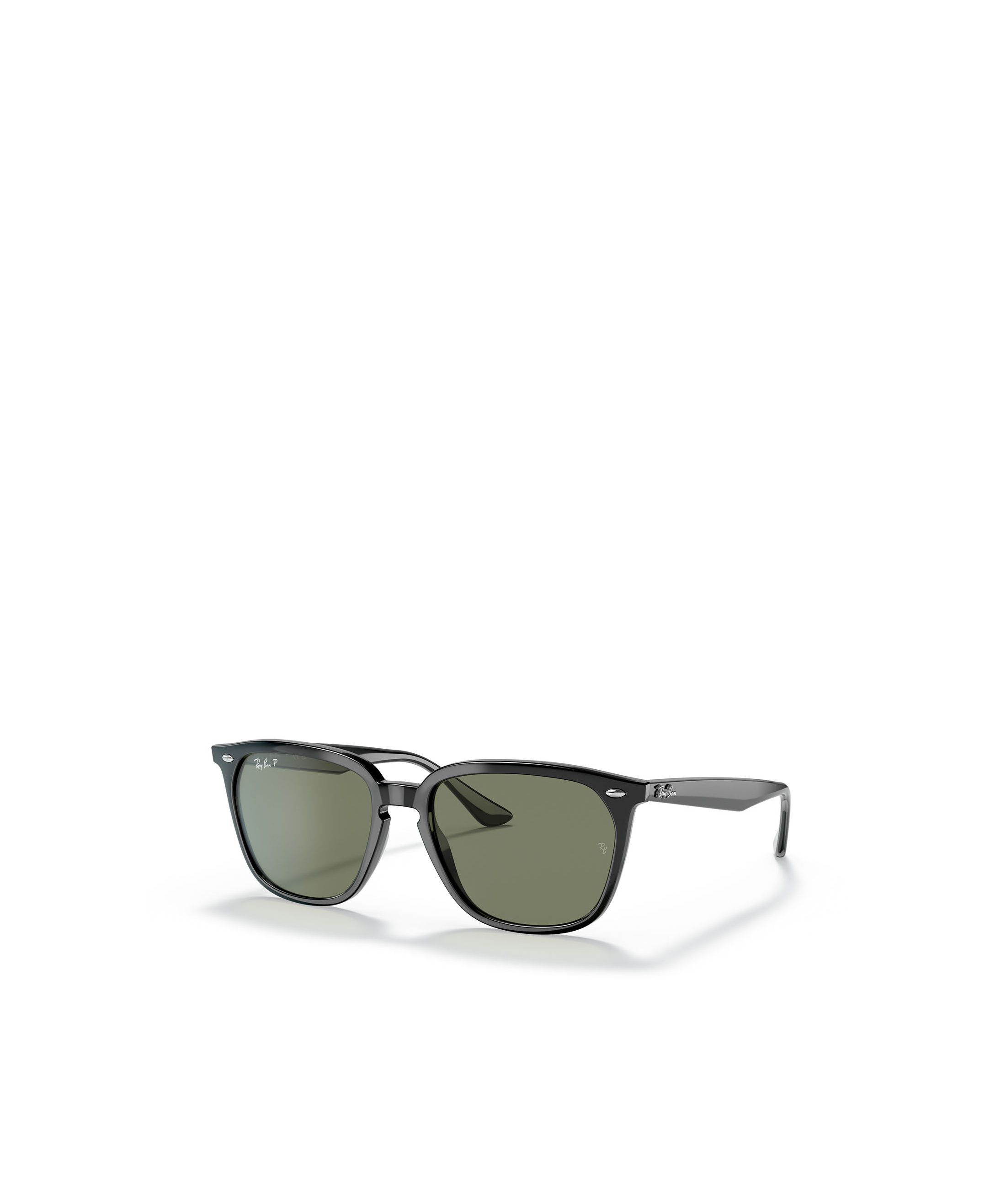 Ray Ban Round Tinted Sunglasses In Green
