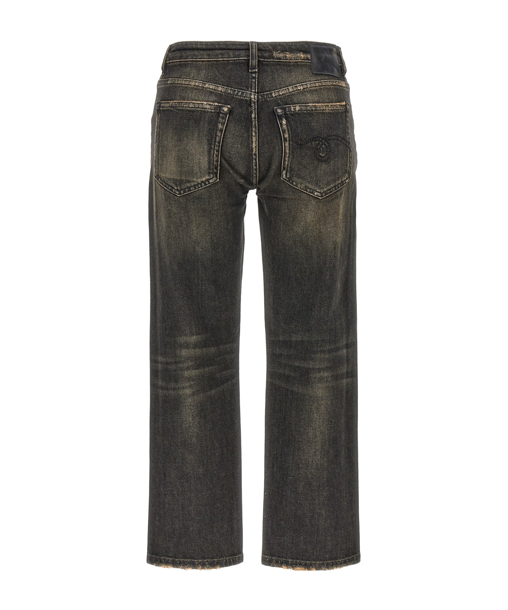 R13 Boy Straight Jeans In Black