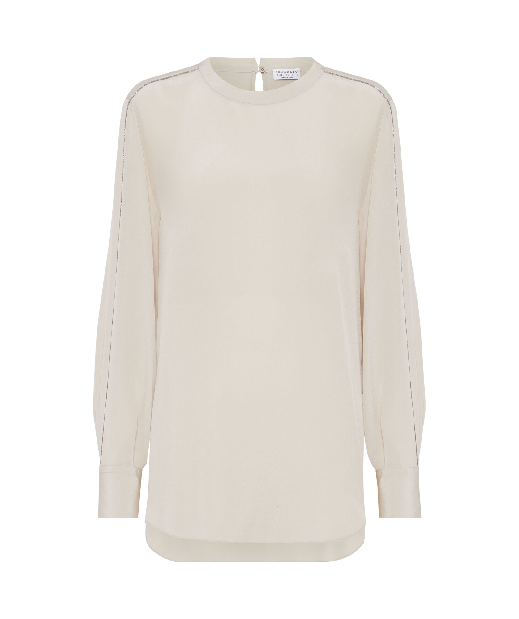 Brunello Cucinelli Monili-chain Detail Blouse In White
