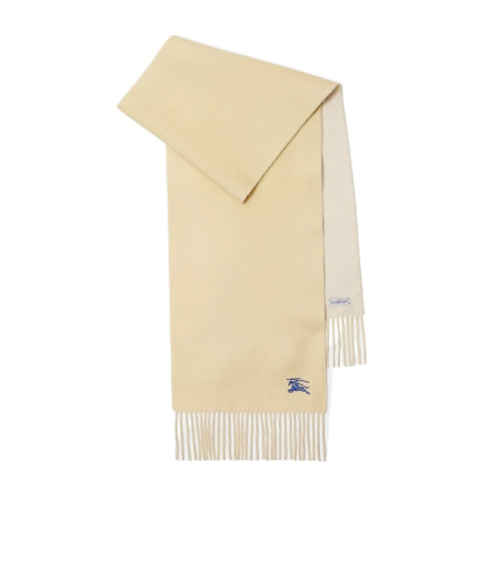 Burberry Reversible Cashmere Scarf In Sand Color