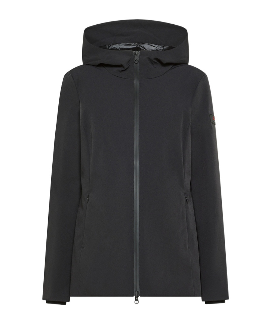 Peuterey Active Bi-stretch Nylon Jacket In Black