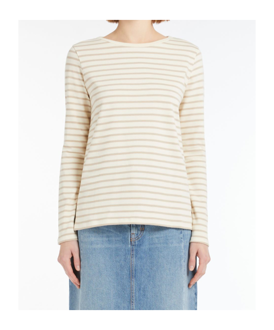 Weekend Max Mara Long-sleeved T-shirt In Neutral