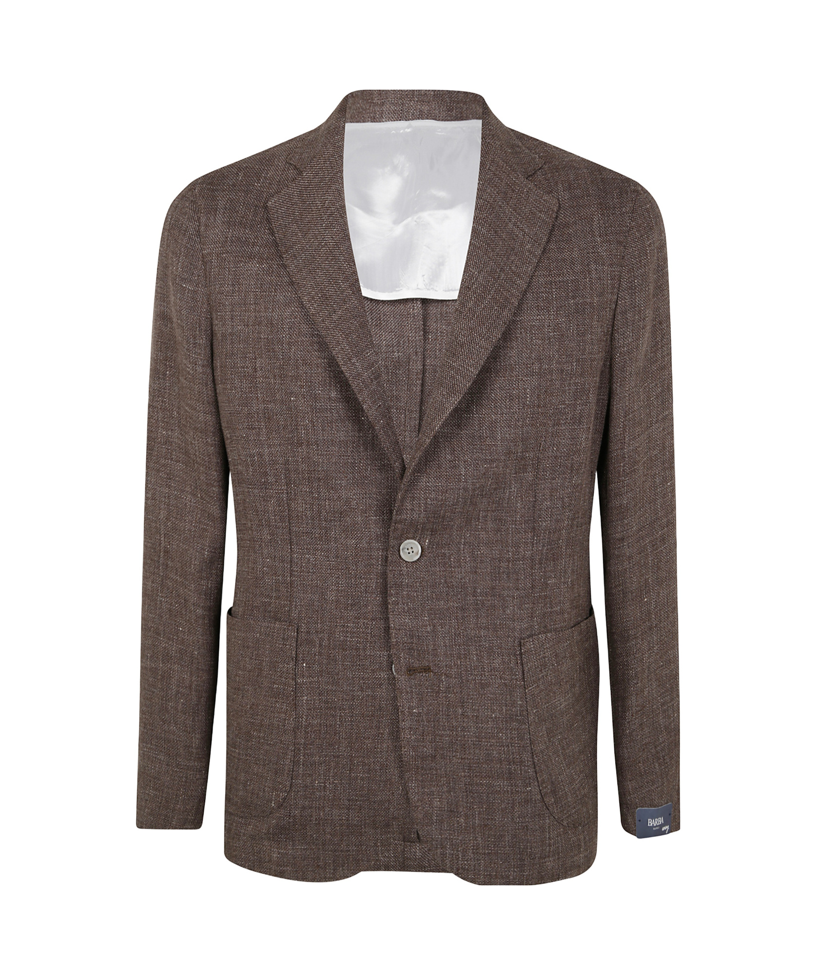 Barba Napoli Easy Single Breast Jacket In Brown