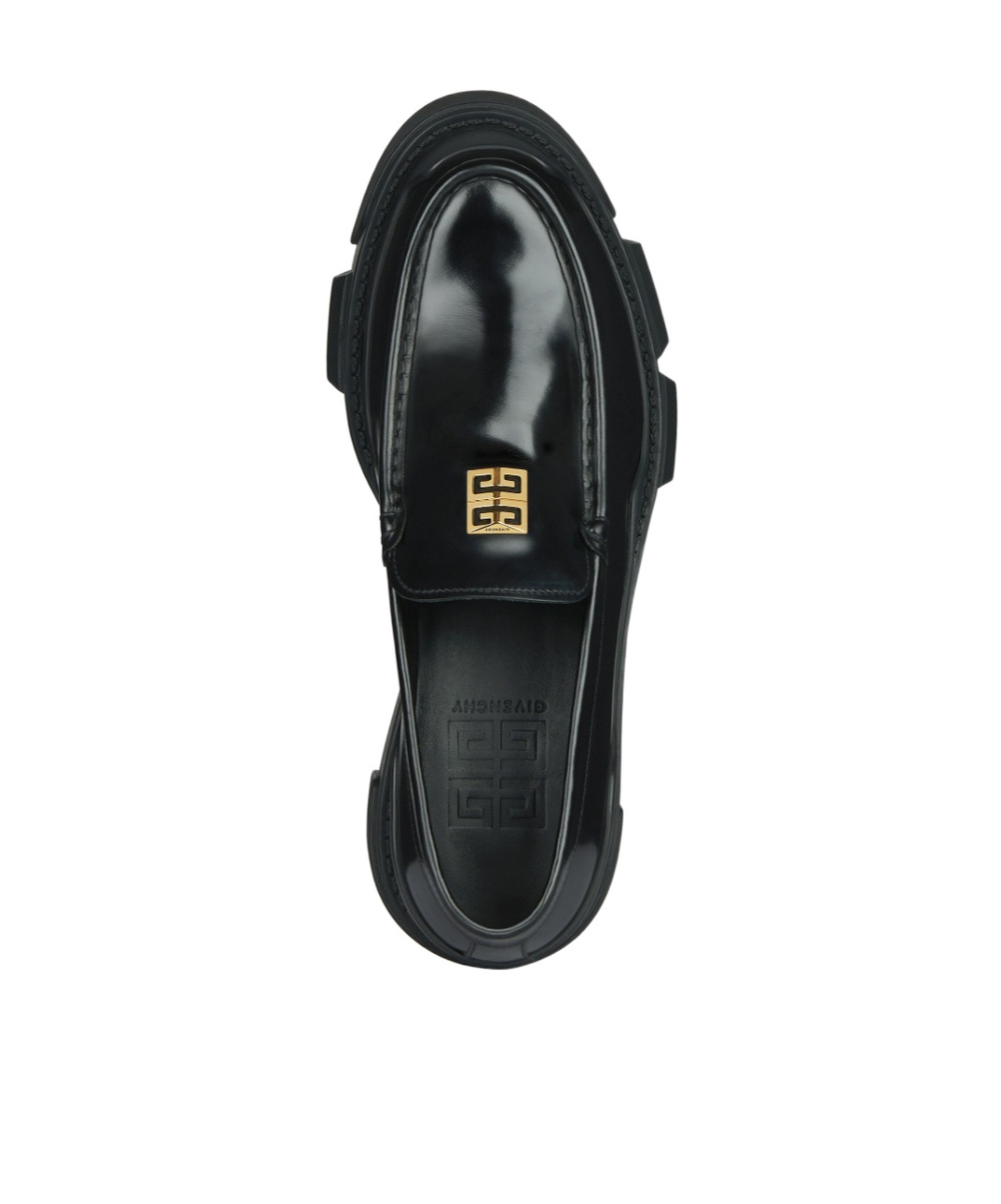 Givenchy 4g Logo Leather Loafers In Black