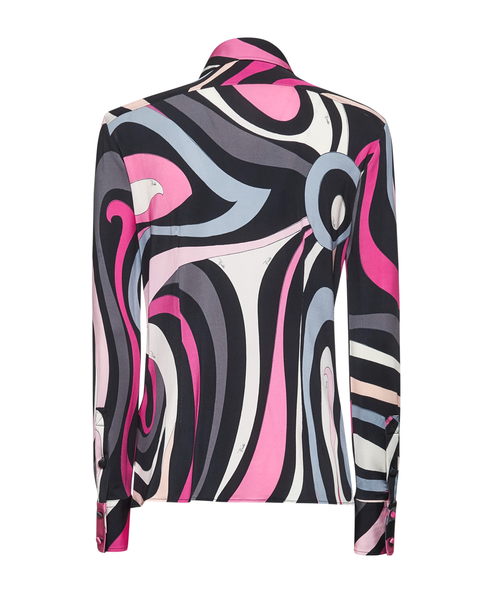 Pucci Marmo Print Shirt In Black