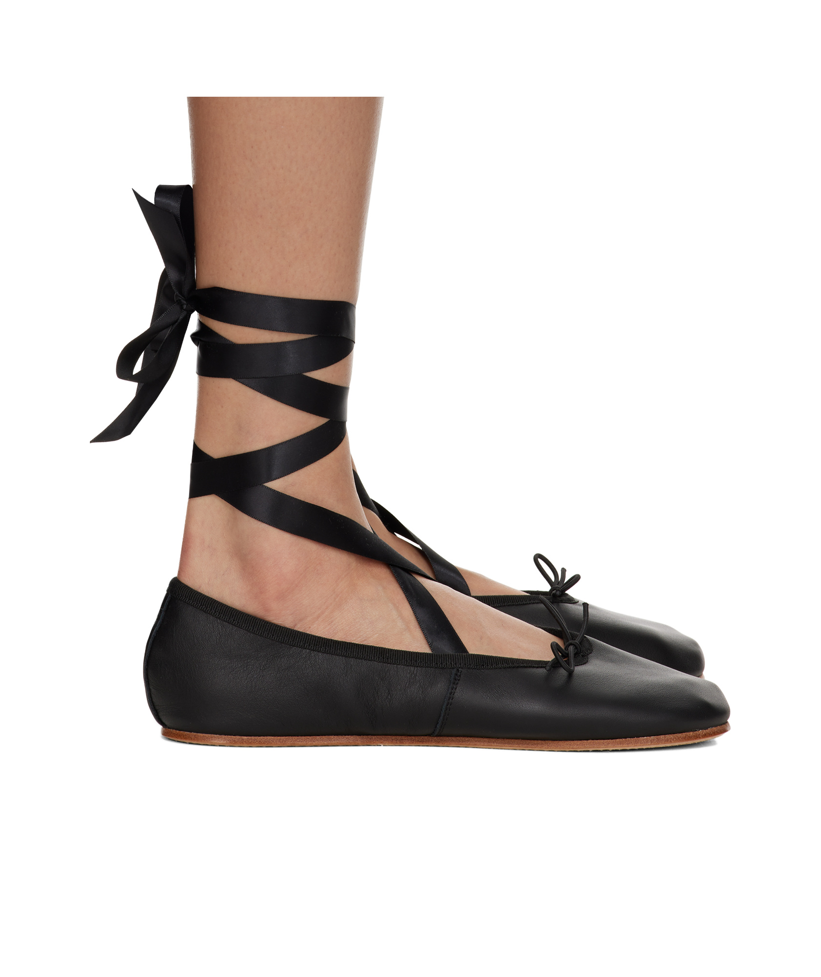 Repetto Sophia Ballet Flats With Satin Ribbons In Black