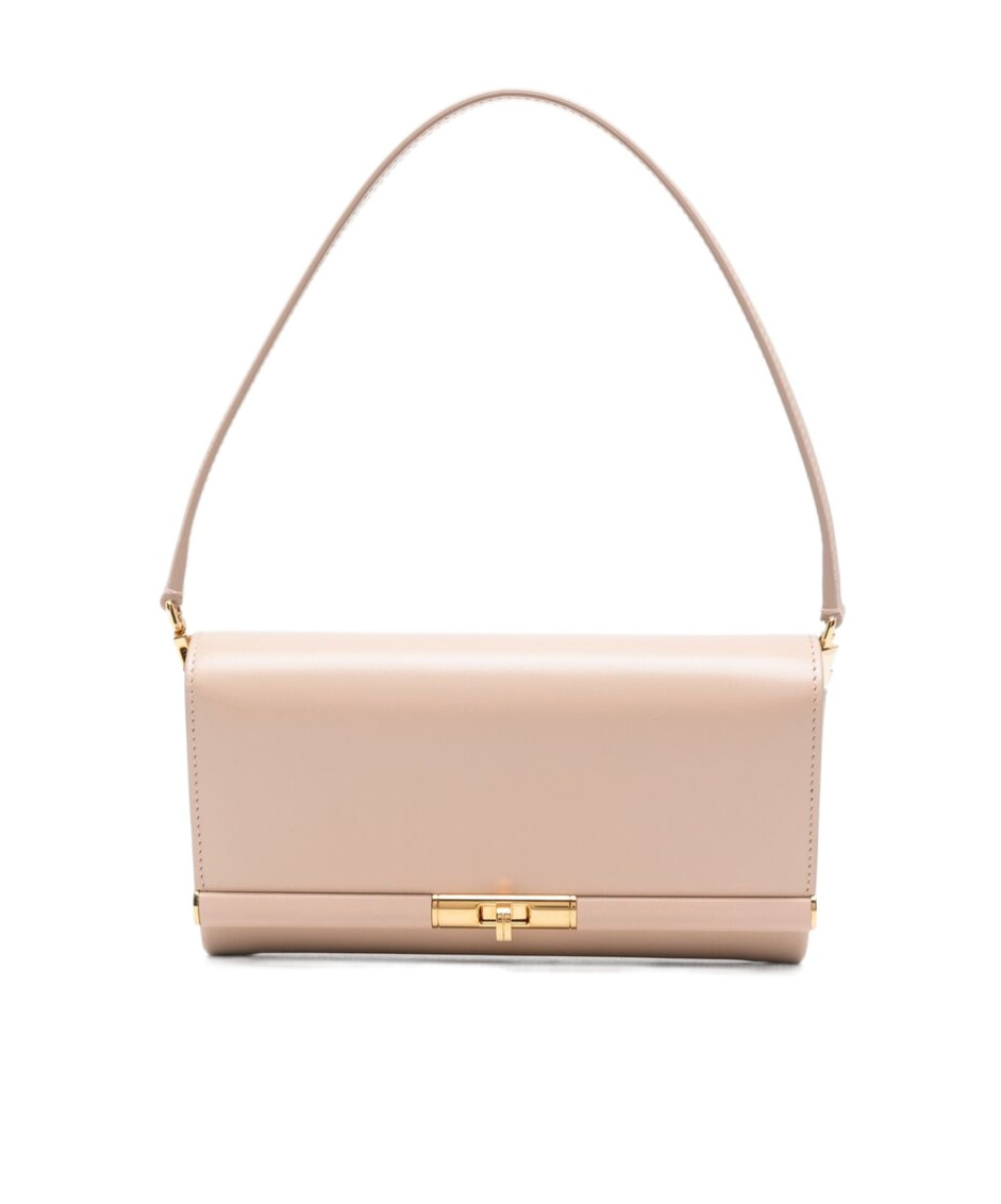 Dolce & Gabbana Leather Marlene Shoulder Bag In Nude