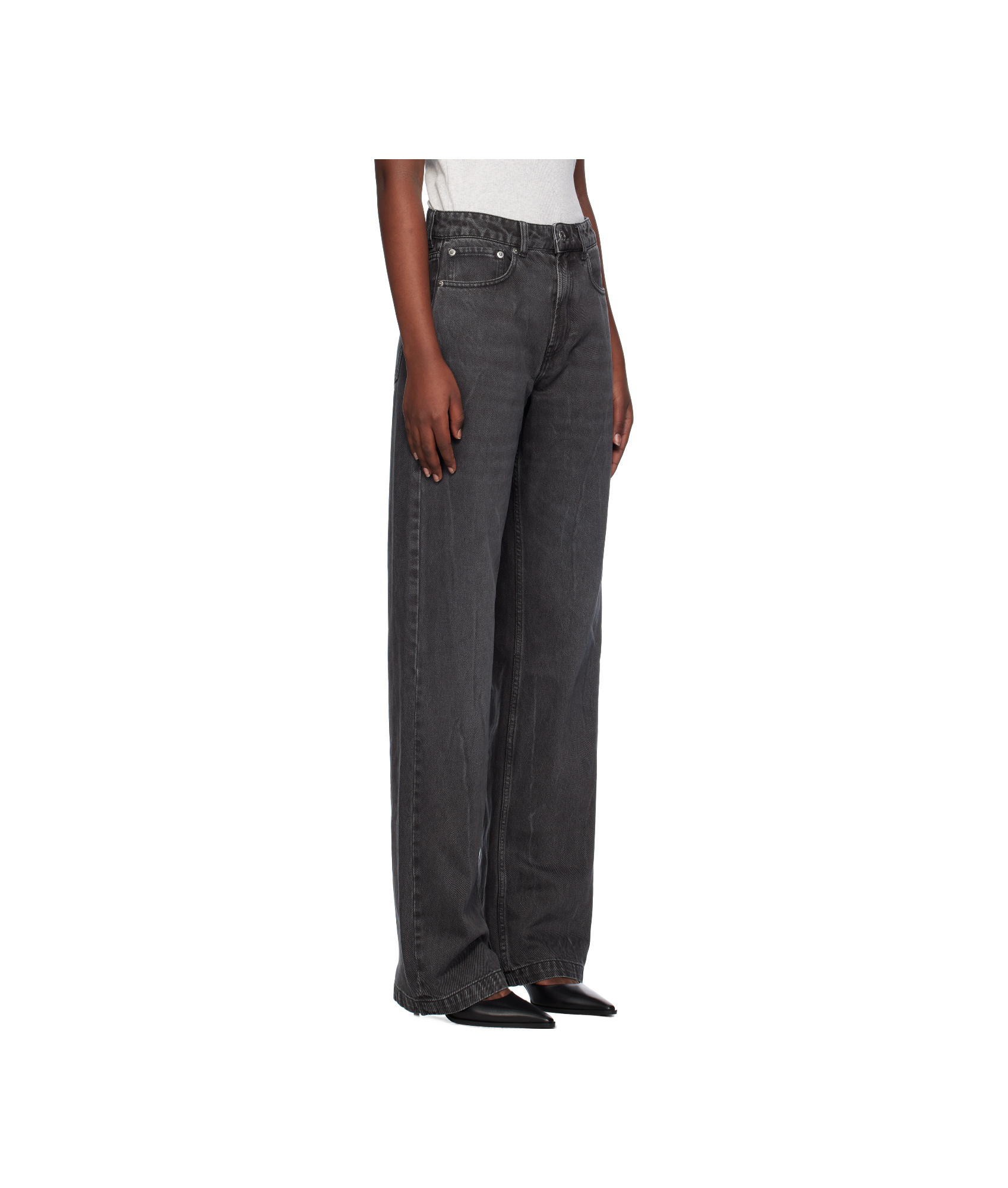 Ami Alexandre Mattiussi Belt-loop Jeans In Black