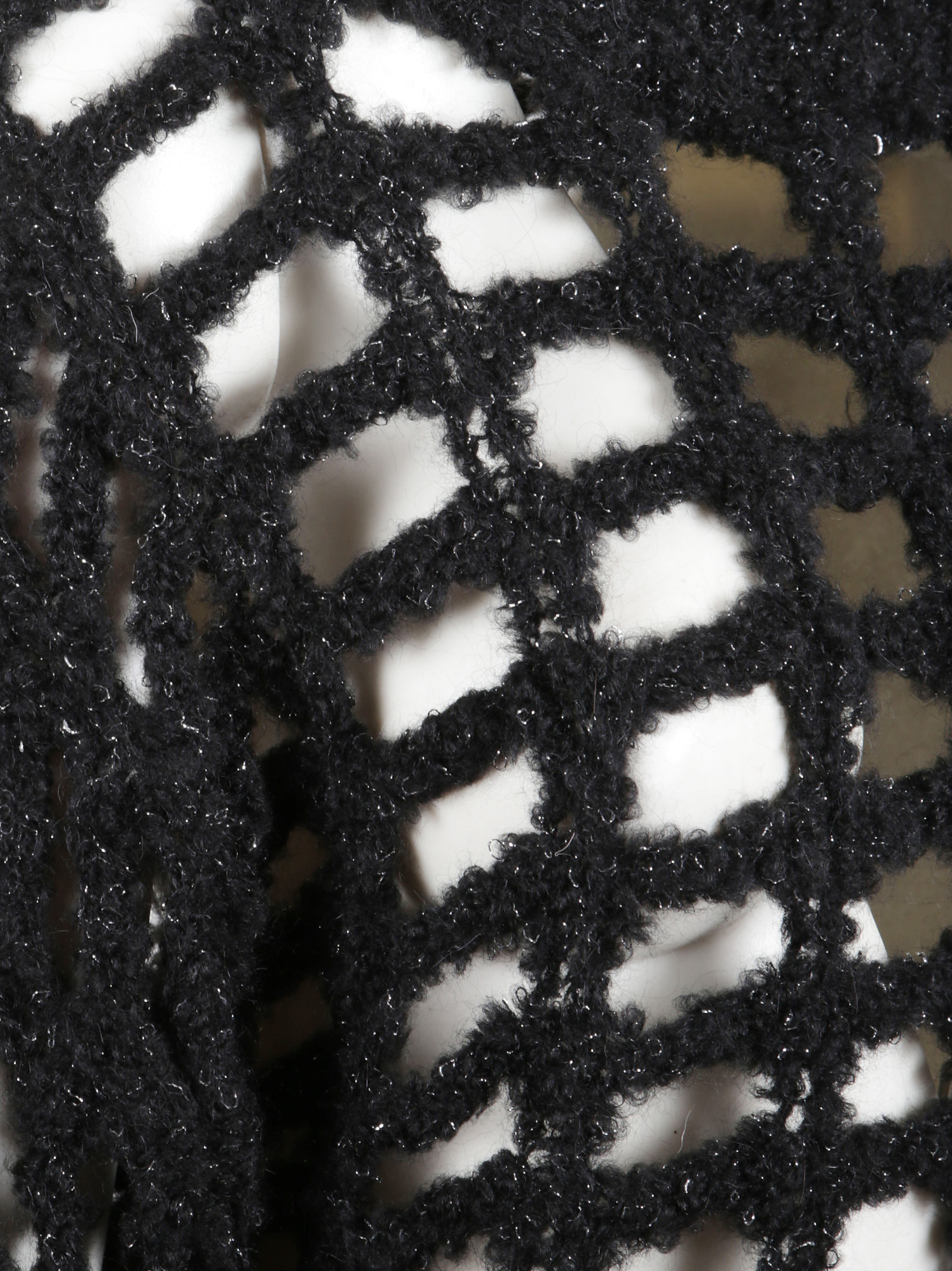 Peserico Hollow Sweater In Black