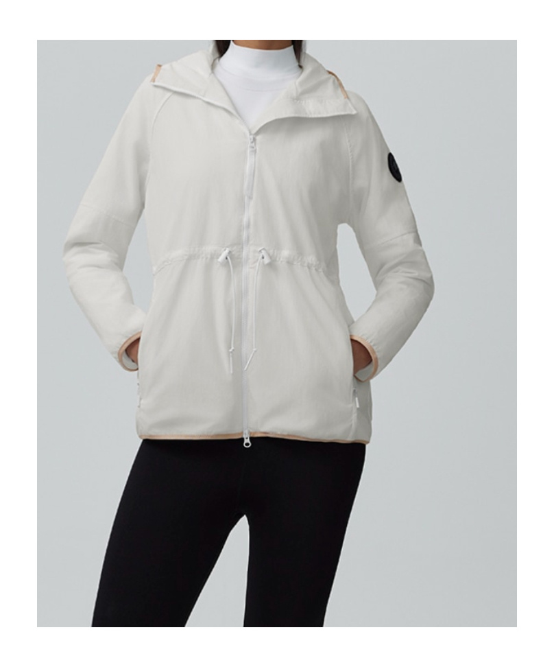Canada Goose Logo Windproof Jacket In White