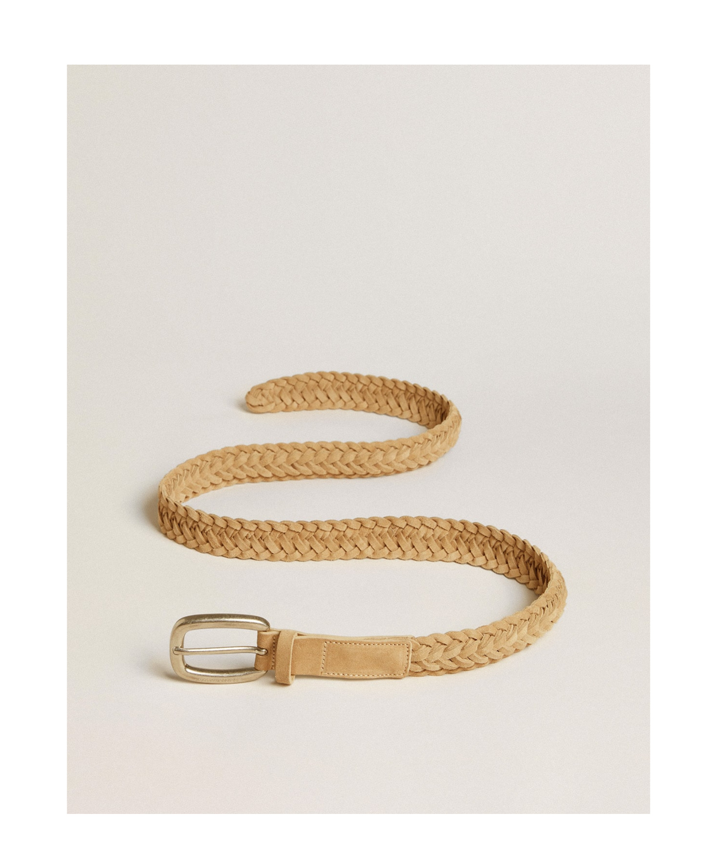 Golden Goose Woven Belt In Brown