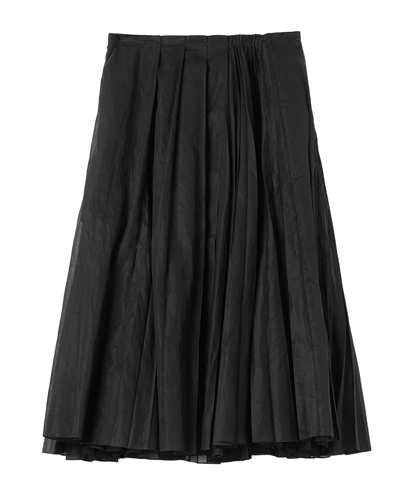 Jil Sander A-line Pleated Skirt In Black