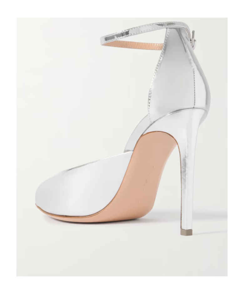 Gianvito Rossi 95 Mirror High-heeled Sandals In White
