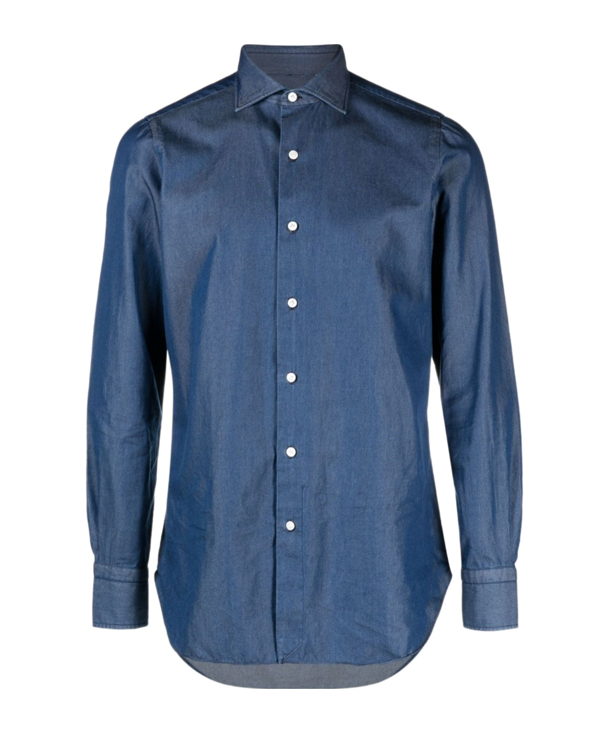 Shop Finamore 1925 Napoli Tailored Shirt In Blue