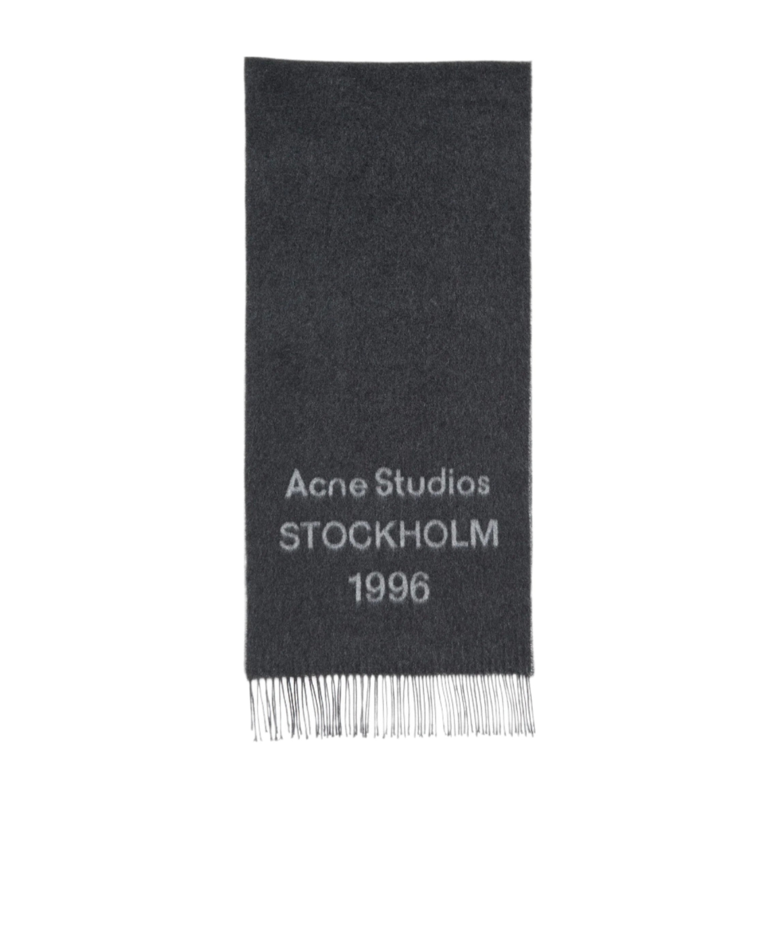 Acne Studios Fringed Scarf In Black