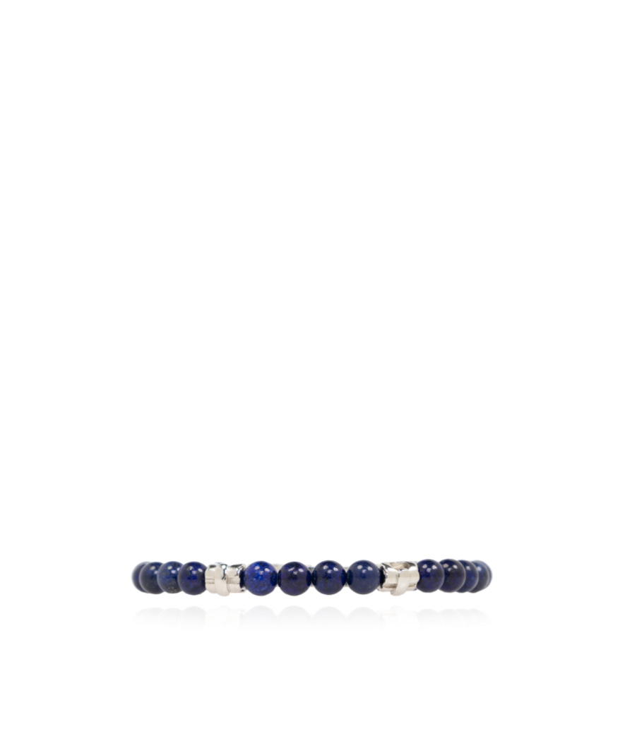 Shop Ferragamo Logo Engraving Bracelet In Blue