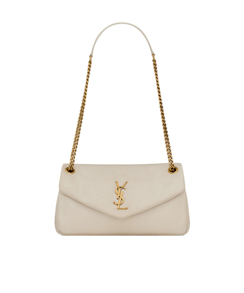 Saint Laurent Small Puffer Shoulder Bag In Nude