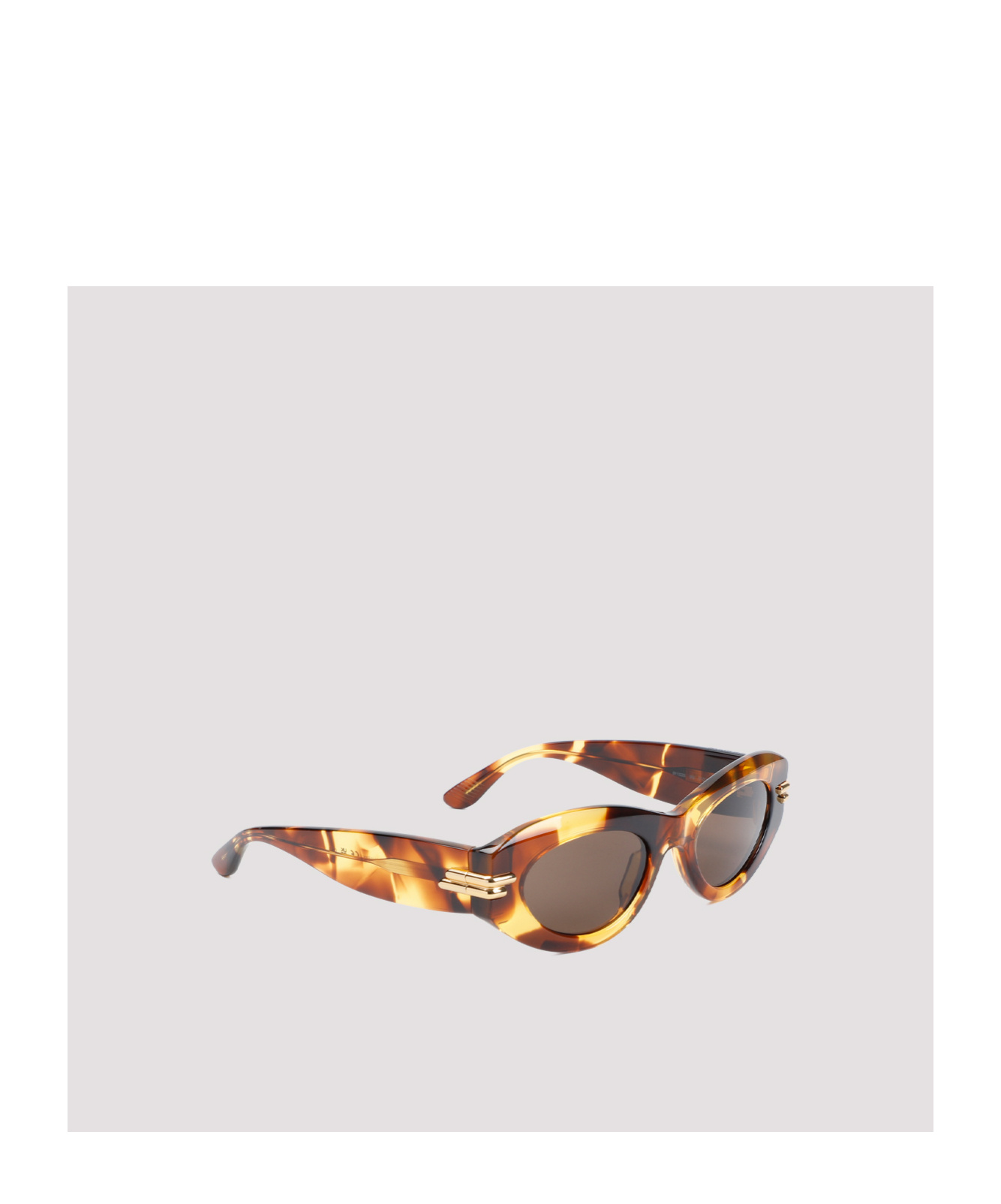 Bottega Veneta Logo Sunglasses In Gray