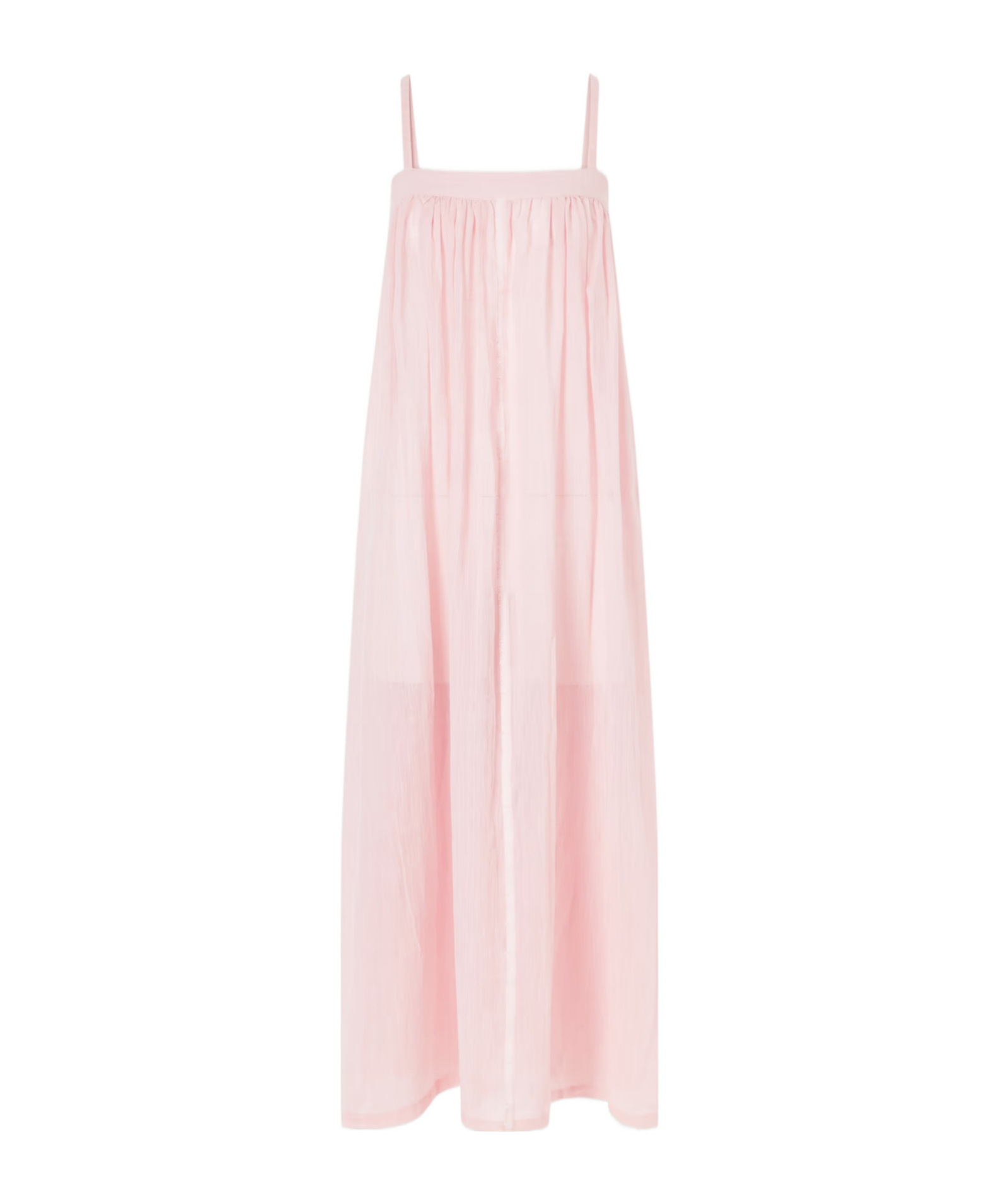 Lemlem Eda Cotton-gauze Maxi Dress In Pink